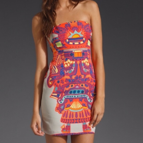 Mara Hoffman | Strapless Silk Tie Back Dress - Picture 14 of 15